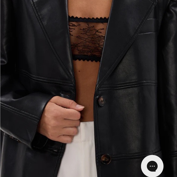 DISSH Monty Black FAUX, OVER-SIZED Leather Jacket - Picture 3 of 11